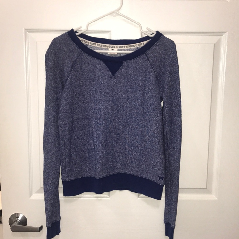 PINK Victoria’s Secret blue sweatshirt